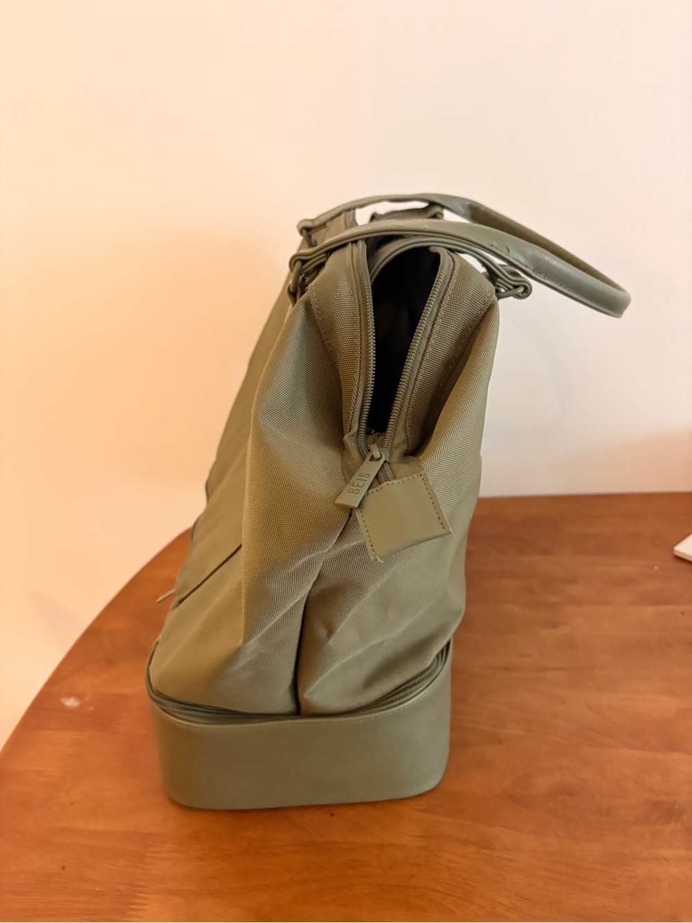 Beis Olive Green Mini Weekender Bag - Picture 6 of 8